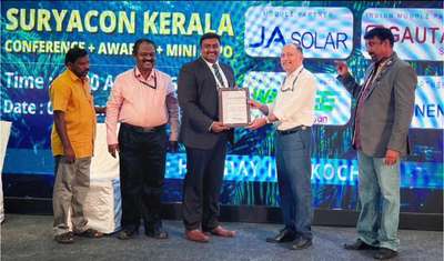 We are happy to inform that THAPAS ENERGY received the Award for “Solar Design & Engineering Team of the Year for BIPV Projects” organised by EQ international Magazine. 

#thapasenergy #bestsolarcompanyinkerala #bestsolarpanelsinkerala
# സോളാർ സംബന്ധമായ എല്ലാ പ്രാജക്ട് ആവശ്യങ്ങൾക്കും സംശയങ്ങൾക്കും വിളിക്കുക: 

Thapas Energy, Calicut
+91-8086000503
www.thapasenergy.in