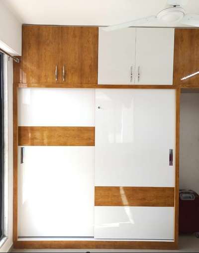 with meterial lebar slider walldrobe #SlidingDoorWardrobe