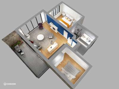 # 3D floor plan with well setup