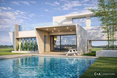 Unique design residence✨🪬
 #beautifulhomes 
 #residenceproject 
 #3d 
 #poolside 
 #modernminimalism