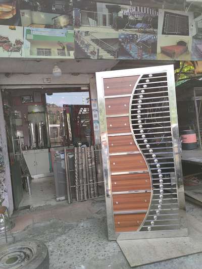 stainless steel main door with mosquito net .  my responsibility your order. call now 9111988806