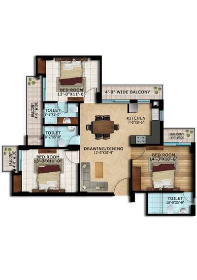 #3BHK #3BHKPlans #2DPlans #2dDesign