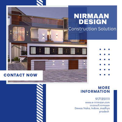 📩📞 9171-35-1111  • भवन निर्माण अनुमति • वैल्यूएशन • होम-लोन एस्टीमेट • वास्तु नक्शा • 3d एलिवेशन • इंटीरियर डिजाइन • स्ट्रक्चर डिजाइन • कंस्ट्रक्शन • सुपर विजन •
🏙#3DElevation 📐#Planning 🖼#interior 🔩#structuredesign
📰#BuildingPermision 🏢#CompletebuildingSolution
#nirmaan #nirmaandesign #enirmaan #e-nirmaan #nirmaanindore  
r#architecture #architecturephotography #architecture_greatshots #architecture_minimal #architecturetoday #architecture_addicted #3delevation #3dfrontelevation #elevation3d #3delevations #3delevationdesigning #3delevationdesign #3delevations🏙️ #designandbuild