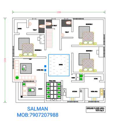 Plan ഏറ്റവും കുറഞ്ഞ നിരക്കിൽ സ്വന്തമാക്കൂ for more details msg or call 7907207988

FLOOR PLAN
Area : 1670 sq.ft
Construction Cost: 1800 to 2100 per Sq.ft
Catagory: 3/4BHK House
For More Info - Call or WhatsApp +91 7907207988

 #ContemporaryHouse #FloorPlans #houseplan #houseplans #2DPlans #floorplan #keralaarchitectures #keralahomeplans #Palakkad #45LakhHouse #2d_plans #kerala_architecture #SouthFacingPlan #keralastyle #keralahouseplans #homeplan   #homeplans #NorthFacingPlan #civilconstruction #houseconstructioncivil  #FloorPlans #keralahouseplans #vasthuplan #vasthuhomeplan  #3BHKHouse #3BHKPlans #4BHKPlans #4BHKHouse #3bhk #4bhk #4bedroomhouseplan #3bedroom #keralaplanners