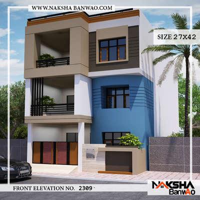 Running project #Agra
FRONT ELEVATION of 27x42

#naksha #nakshabanwao #gharkanaksha #onlinenaksha #architecturelife #architecturedesign  #modernarchitecture #architecturaldesign #3darchitecture #evershinehomes #modernhouse #construction #valuation #Interiordesigning #projectmanagement #UttarPradesh


For more info: 9549494050
Www.nakshabanwao.com