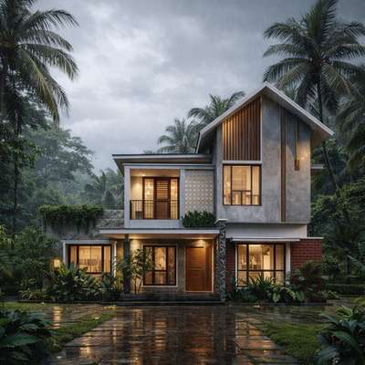 Dm for more💯
 #architecturedesigns  #HouseDesigns  #ContemporaryHouse  #SmallHouse  #MixedRoofHouse