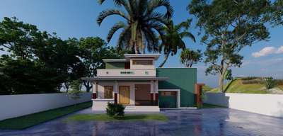 #KeralaStyleHouse  #SingleFloorHouse #realisticrender