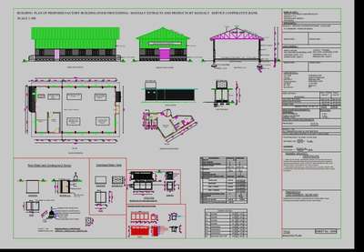 Industrial Building Sanction Drawing