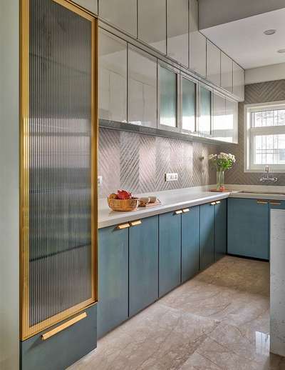 modren kitchen with profile door view owsome and colour combination matching