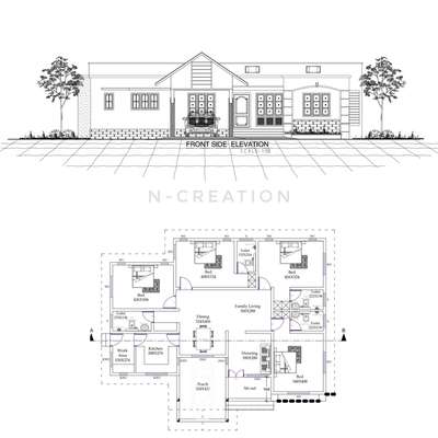 Floor Plan And Elevation
Design.....