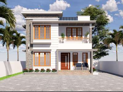 4 bhk, 1300 sqft.
#keralaarchitectures #keralahomedesigns #4bedroomhouseplan