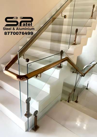 📞:-𝟴𝟳𝟳𝟬𝟬𝟳𝟲𝟰𝟵𝟵
PVD Railing In golden /Rosegold 
#StainlessSteelBalconyRailing #GlassBalconyRailing #pvdcoating #goldenrelling #rosegold #Indore #ElevationHome #StaircaseDecors #railling #railingdesign #railingglass #pvdfcoating #kolohindi #koloviral #koloapp #civilwork #HouseDesigns #GlassBalconyRailing #StaircaseDecors