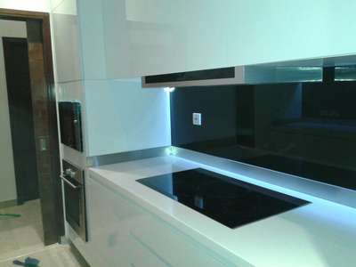 Modular Kitchen - completed work
 
 #ModularKitchen  #KitchenIdeas  #LargeKitchen  #KitchenCabinet  #ContemporaryDesigns  #black&white