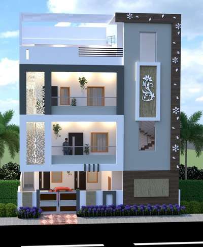 G+2  front elevation 
for info contact on 9664181040