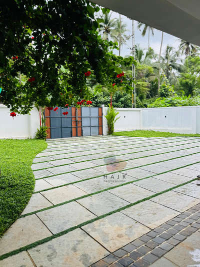 Tandurstone and one side artificial grass