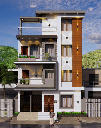 🏡 Modern 3-Floor Home Elevation Design – Contemporary Charm with Smart Detailing!

This stunning facade blends elegance and functionality across three floors. From sleek wooden textures to classy lighting elements and glass balconies, every detail is designed for modern living. Perfect for urban plots with limited width, this elevation adds character, symmetry, and curb appeal to your home.

✨ Key Highlights:

Stylish front balcony with glass railing

Vertical wooden paneling for an eye-catching touch

Stone and tile textures for a rich contrast

Modern gate and entry with planter space

Designer lighting for a vibrant evening look


📐 Ideal for 20-25 feet wide plots
📍 Location: [Add your city or region]
📞 DM for customized front elevation designs

#FrontElevationDesign #3FloorHouseDesign #ModernHome #ContemporaryFacade #HomeDesignInspiration #UrbanHouseFront #KoloIndia #ArchitectureLovers #housedesignideas