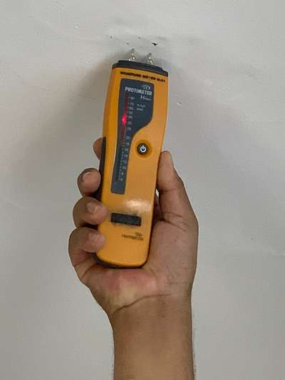 Dampness Check with Moisture Meter