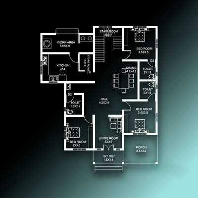 3BHK Modern House Plan
Area- 1633 sq.ft

Designed by: @Home Zone designs 

👉 Porch
👉 Sit out
👉 Living Room
👉 Hall
👉 Dining
👉 Common Toilet 
👉 Stair
👉 3 Bed Room(2 Attached)
👉 Kitchen
👉 Store Room
👉 Work Area

#architecture #houseplans #architecturedesign #architecture_lovers 
#homeplans #architectkerala #keralaarchitecture #keralahouse #homedesignindia #keralahomeplans 
#homeideas 
#kerala gallery 
#houseplan
 #keralastyle  
 #KeralaStyleHouse 
 #keralaplanners 
 #HouseDesigns 
 #FloorPlans 
 #SmallHomePlans
 #1600sqfthouse 
 #plans