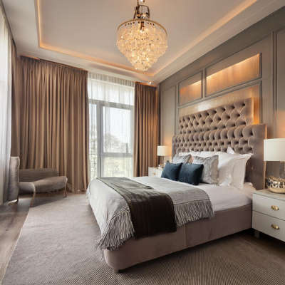 Client says I need morden design bedroom with elegant design  #MasterBedroom #elegantlook #happyclient