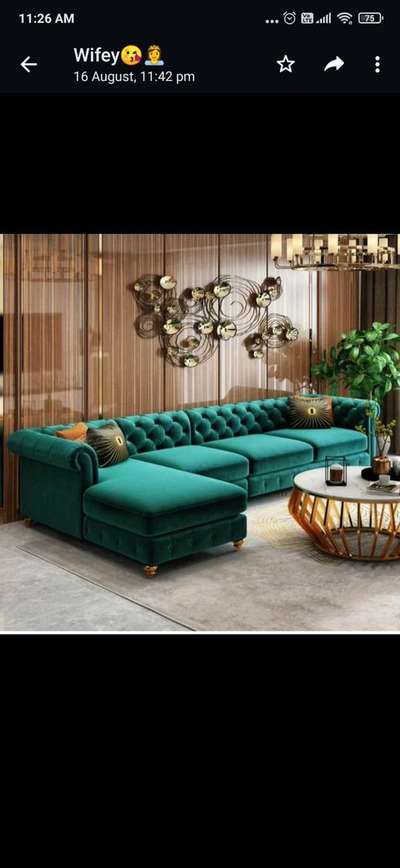 new sofa chasterfeild  #InteriorDesigner# #NEW_SOFA