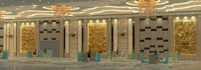 Banquet interior..... #Banquet #Architectural&Interior #Interiorstudio #ceilinglights