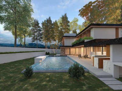 #vila #3drending #exteriordesigns #swimmingpool #3dmodeling