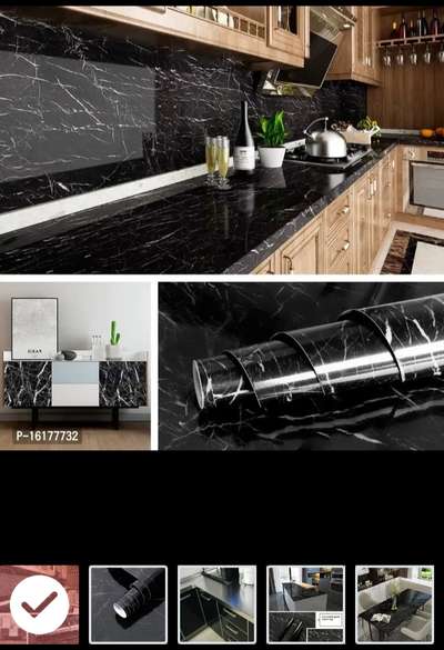 Black Marble Kitchen Wallpaper Sticker 200 X 60 CM
Color:  Black
Type:  Wall Stickers
Material:  Vinyl
Length: 78.0 (in inches)
Width: 24.0 (in inches)
Height: 1.0 (in inches)

This self-adhesive marble wallpaper is ideal to decorate bedroom, living room, hall, kitchen, bathroom, kidsroom, playroom, nursery, study, office, restaurants, hostels etc. This wallpaper for walls living room stylish can be easily applied on old furniture like wardrobes, kitchen cupboards, cabinets etc. and give them a new and refreshing look. The marble contact paper can be applied on any smooth, clean and dry surface.

UNIPRO WORLD INDORE
6232122343
9131322343

 #vintagedecor  #KitchenIdeas  #KitchenRenovation  #KitchenTable  #KitchenTiles  #ModularKitchen  #modular  #moderndesign  #InteriorDesigner  #exterior_  #tileadhesive   #ssrailing