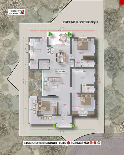 A Dream Home Under 1000 Sq.Ft!
Step into this beautifully designed 3BHK single-floor haven that blends modern functionality with elegant aesthetics — all within just 939 sq.ft! Perfect for compact plots and cozy living.
Every inch is thoughtfully utilized — from the open courtyard to the versatile bed-cum-study and pooja room for spiritual balance.
Small in size, grand in vision!

Tag someone who’d love a home like this!
Designed by: @studio.shiningarchitects

#HomeDesign #3BHK #CompactHome #Under1000Sqft #SingleFloorHouse #ModernLiving #BudgetFriendlyHome #OpenCourtyard #PoojaRoomDesign #HomePlan #DreamHome #SpaceSavingDesign #HomeGoals #IndianHomes #KoloDesign
🏡✨