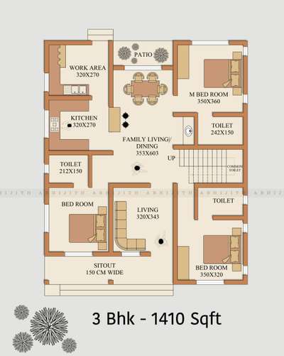 3bhk Floor Plan
1410 Sqft
North Facing
Total Construction Cost 30 Lakhs

#FloorPlans #3BHK #3BHKPlans #NorthFacingPlan #KeralaStyleHouse #trendingdesign #budjecthomes #SmallHomePlans