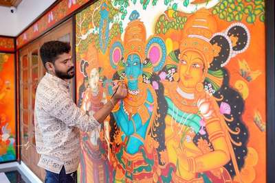 #mural painting 
#kerala murals
#paintingonwall