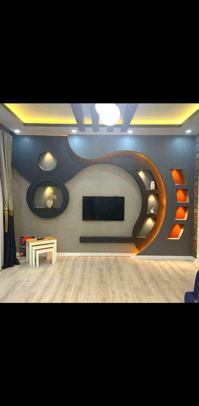 Gypsum Board False Ceiling And TV Unit