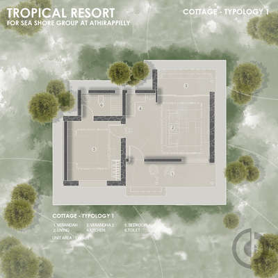 TROPICAL RESORT - SEA SHORE GROUP 

Design of the tropical Resort was carefully conceived with principles of tropical modernism.The site area of 90acres have been demarcated as phase 1 and phase 2 ,where the phase 1 comprises 10+2 units including 2 duplex .The key here was to blend the existing serene landscape with the built along with a pool. The phase II is dedicatedly designed with couple cottages with keen privacy and along with a private plunge pool in each unit.The valley view from the phase II is carefully integrated in a way that they should act in unison with the built and one shouldn't be able to say where one ended and the  other began.The vernacular material palette was also chosen so as the major idea was to create a tropical ecosystem
 #SmallHouse #houseplan #cottage #3DPlans #veedu #Smallhousekerala #kochiinteriordesigners #calicutdesigners #FloorPlans #3DPlans #KeralaStyleHouse #MrHomeKerala #keralahomeplans #700sqft #1000SqftHouse #1200sqftHouse #2000sqftHouse