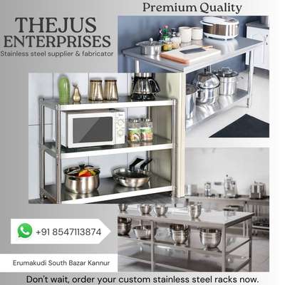 Stainless steel kitchen rack
@ThejusEnterprisesKannur💢
#KitchenIdeas 
#KitchenCabinet 
#KitchenRenovation 
#KitchenTable 
 #rack 
#racks 
#rackdesign 
#Kannur 
#kannurinterior