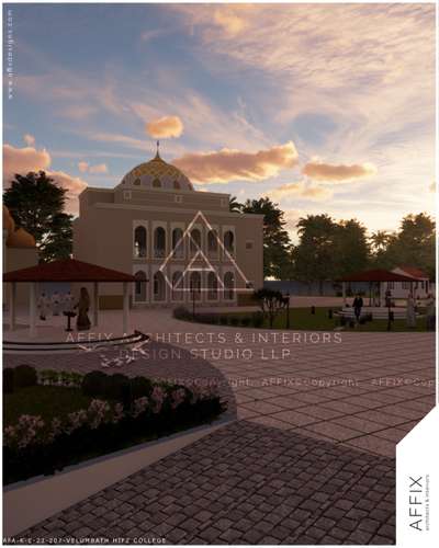 A sacred space for learning and reflection, this Hifz College combines timeless Islamic architecture with functional design, featuring elegant domes, intricate arches, and a serene landscape that fosters spiritual growth. #Architect  #architecturedesigns  #best_architect  #LandscapeDesign  #GreenCoLandscap