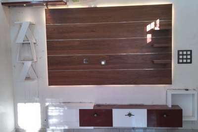 tv unit with 2mm teak vineer