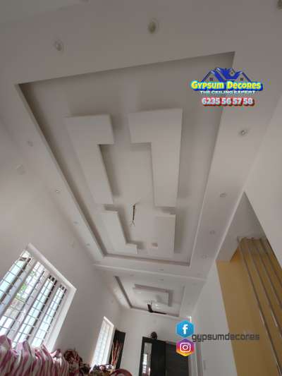 Alappuzha near Passport Office  #FalseCeiling  #GypsumCeiling  #LivingroomDesigns  #diningroomdesign  #BedroomCeilingDesign