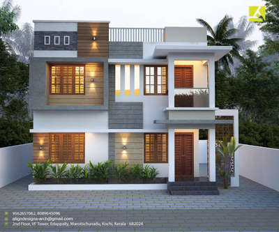 Proposed Residential Building For Janakan @ Varappuzha
3 BHK 1140 Sq. F
ALIGN DESIGNS 
Architects & Interiors
2nd floor,VF Tower
Edapally,Marottichuvadu
Kochi, Kerala - 682024
Phone: 9562657062