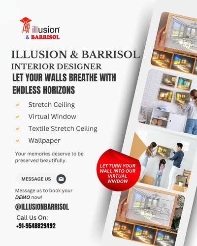 Bored of staring at the same wall every day? 
With our Illusion Barrisol Virtual Window Panel, bring your favorite skyline beach or sunset right into your room — no real window needed! 
✨ Free Demo | 500+ Homes Transformed | Pan-India Installations
#InteriorDesign #Virtualwindow #stretchceiling #ceilingideas
