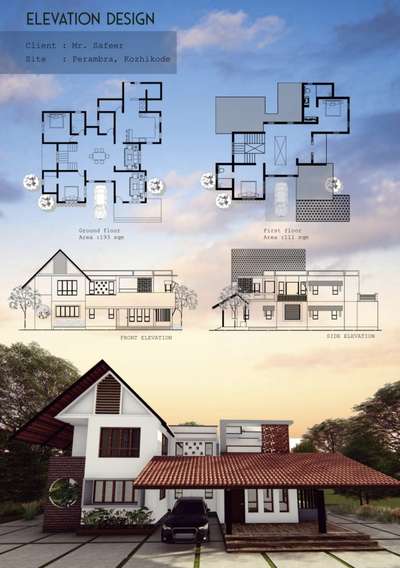 Mr.Safeer Residence @perambra, Kozhikode 
#ProposedResidentialProject #ElevationDesign #elevationideas #3dmodel #HouseDesigns #planning #Interior_Designing #architecturel_designing  

for more details please WhatsApp to 8136984675