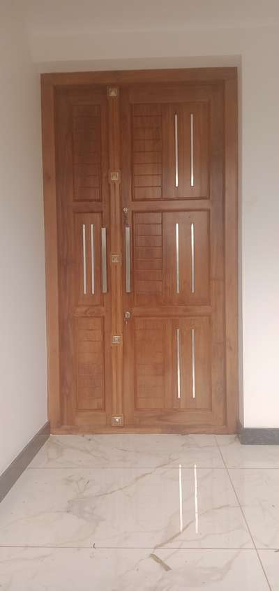 #Front  door... Teak  wood.