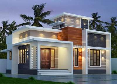 Exterior Design 
 #HouseDesigns  #KeralaStyleHouse  #ContemporaryHouse  #SmallHouse