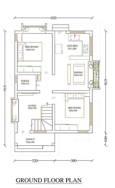 # PMAY 60 sqm,
 2 bhk @ beypore