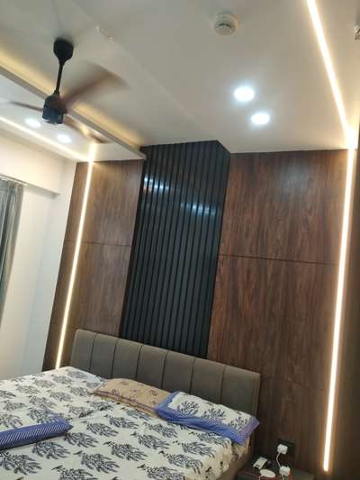 3bhk full home renovation at noida extn
 #InteriorDesigner #HouseRenovation #MasterBedroom #FalseCeiling #trance #louver #Designs #LivingRoomTVCabinet