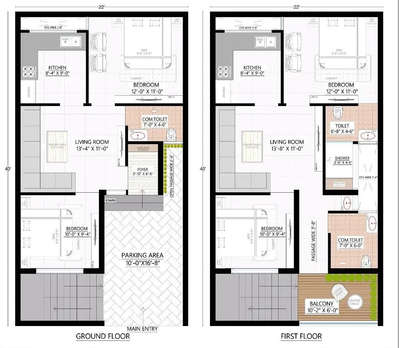 22' X 44' floor plan.
.
#40x60floorplan #FlooringServices #FloorPlans #SingleFloorHouse