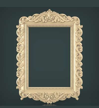 #traditiinal frame design woodcarving