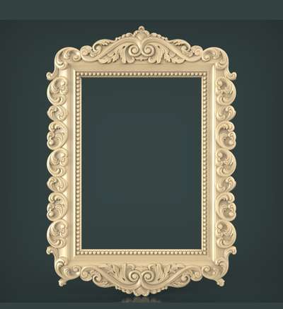 #traditiinal frame design woodcarving