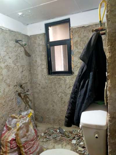 renovation start of washroom in indrapuram...
