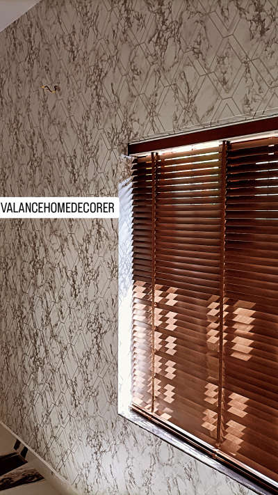 #woodenblinds  #LivingRoomWallPaper