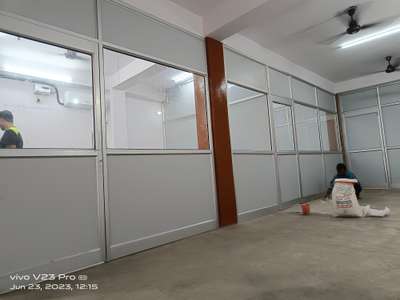 aluminium partition glass and particlel board