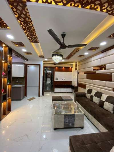 Gypsum falls celling And MDF jali